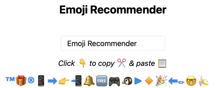 Emoji Recommender